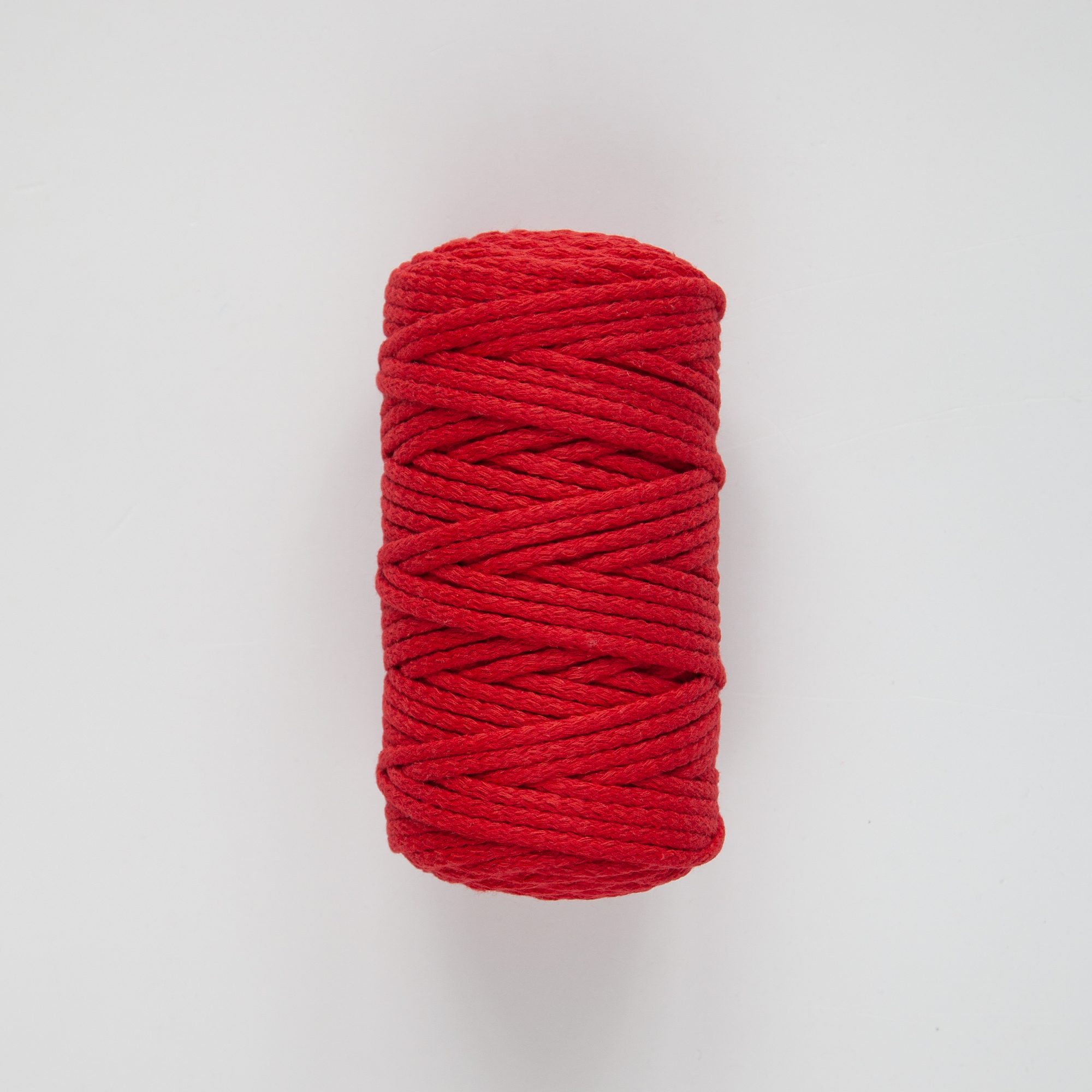 Шнур вязаный  мм, 100 м, красный - w.ALL.s, материалы для макраме и шитья