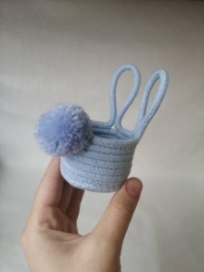 Фото из отзыва к Шнур плетёный 5 мм голубой с сердечником