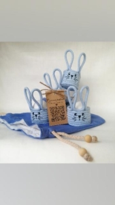 Фото из отзыва к Шнур плетёный 5 мм голубой с сердечником