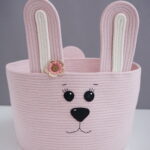 Фото из отзыва к Шнур плетёный 5 мм пудровый с сердечником