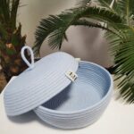 Фото из отзыва к Шнур плетёный 5 мм голубой с сердечником