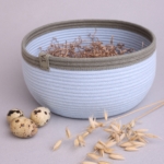 Фото из отзыва к Шнур плетёный 5 мм голубой с сердечником