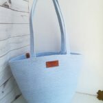 Фото из отзыва к Шнур плетёный 5 мм голубой с сердечником