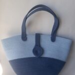 Фото из отзыва к Шнур плетёный 5 мм голубой с сердечником