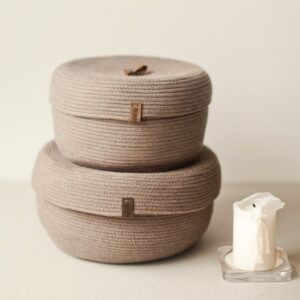 Фото из отзыва к Шнур плетёный 5 мм какао с сердечником