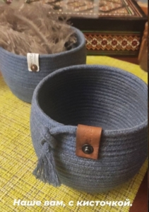 Фото из отзыва к Шнур плетёный 5 мм джинс с сердечником