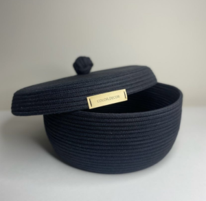 Фото из отзыва к Шнур плетёный 5 мм чёрный с сердечником