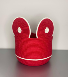 Фото из отзыва к Шнур плетёный 5 мм красный с сердечником