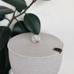 Фото из отзыва к Шнур плетёный 5 мм лён с сердечником