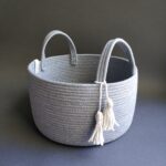 Фото из отзыва к Шнур плетёный 5 мм серый с сердечником