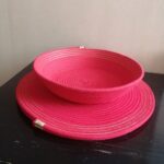 Фото из отзыва к Шнур плетёный 5 мм красный с сердечником