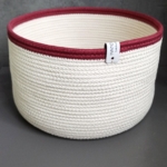 Фото из отзыва к Шнур плетёный 5 мм бордо с сердечником