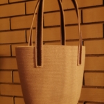 Фото из отзыва к Шнур плетёный 5 мм лён с сердечником