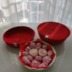 Фото из отзыва к Шнур плетёный 5 мм красный с сердечником