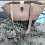 Фото из отзыва к Шнур плетёный 5 мм лён с сердечником