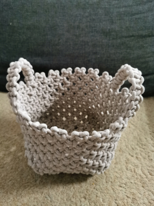 Фото из отзыва к Шнур плетёный 5 мм лён с сердечником