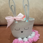 Фото из отзыва к Шнур плетёный 5 мм лён с сердечником