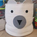 Фото из отзыва к Шнур плетёный 5 мм серый с сердечником