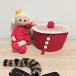 Фото из отзыва к Шнур плетёный 5 мм красный с сердечником