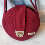 Фото из отзыва к Шнур плетёный 5 мм бордо с сердечником