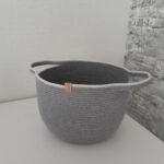 Фото из отзыва к Шнур вязаный 5 мм серый с сердечником