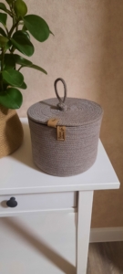 Фото из отзыва к Шнур вязаный 5 мм какао с сердечником