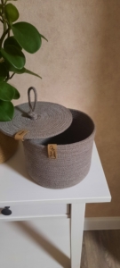 Фото из отзыва к Шнур вязаный 5 мм какао с сердечником