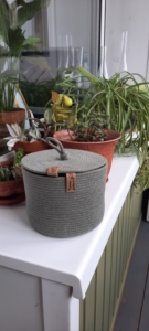 Фото из отзыва к Шнур вязаный 5 мм хаки светлый с сердечником