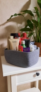 Фото из отзыва к Шнур вязаный 5 мм серый с сердечником