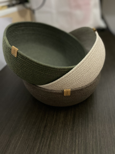 Фото из отзыва к Шнур вязаный 5 мм хаки тёмный с сердечником