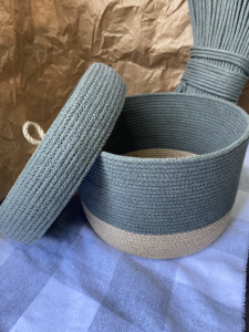 Фото из отзыва к Шнур вязаный 5 мм хаки тёмный с сердечником