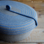 Фото из отзыва к Шнур вязаный 5 мм какао с сердечником