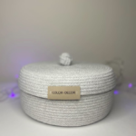 Фото из отзыва к Шнур вязаный 5 мм серый пепельный с сердечником