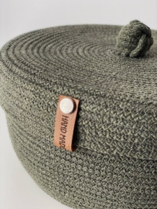 Фото из отзыва к Шнур вязаный 5 мм хаки тёмный с сердечником