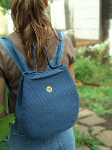 Фото из отзыва к Шнур вязаный 5 мм джинс с сердечником