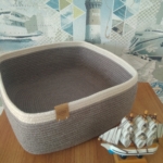 Фото из отзыва к Шнур вязаный 5 мм какао с сердечником