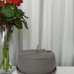 Фото из отзыва к Шнур вязаный 5 мм какао с сердечником