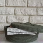 Фото из отзыва к Шнур вязаный 5 мм хаки тёмный с сердечником