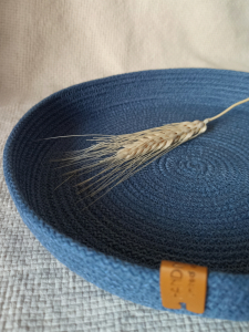 Фото из отзыва к Шнур вязаный 5 мм джинс с сердечником