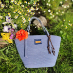 Фото из отзыва к Шнур вязаный 5 мм джинс с сердечником