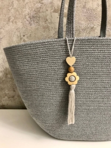 Фото из отзыва к Шнур вязаный 5 мм серый с сердечником