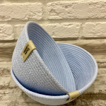 Фото из отзыва к Шнур вязаный 5 мм голубой с сердечником