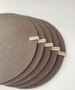 Фото из отзыва к Шнур вязаный 5 мм шоколадный с сердечником