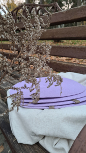 Фото из отзыва к Шнур вязаный 5 мм сиреневый с сердечником