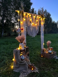 Фото из отзыва к Видео-урок Арка макраме 2,2х1,6 м