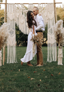 Фото из отзыва к Видео-урок Арка макраме 2,2х1,6 м