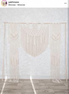 Фото из отзыва к Видео-урок Арка макраме 2,2х1,6 м