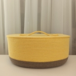 Фото из отзыва к Шнур вязаный 5 мм жёлтый с сердечником