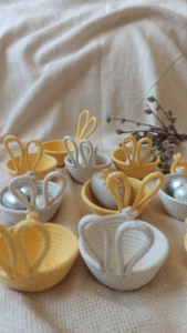 Фото из отзыва к Шнур вязаный 5 мм жёлтый с сердечником