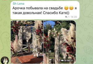 Фото из отзыва к Видео-урок Арка макраме 2,2х1,6 м